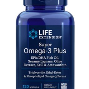Super Omega-3 Plus EPA/DHA Fish Oil, Sesame Lignans, Olive Extract, Krill & Astaxanthin